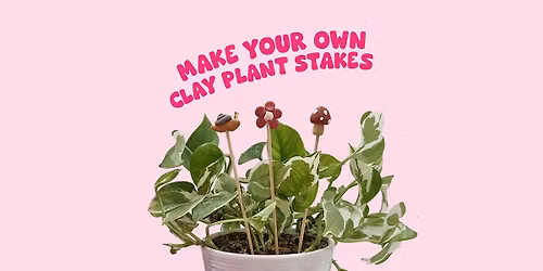 Make your own clay plant stakes