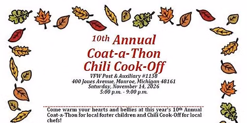 10th Annual Coat-a-Thon \/ Chili Cook-Off