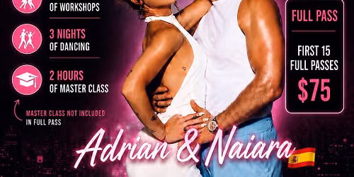 Bachata Level up weekender with Adrian and Naiara \ud83c\uddea\ud83c\uddf8