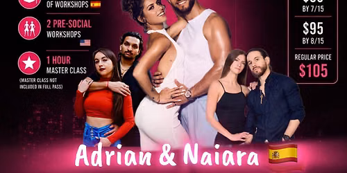 Bachata Level up weekender with Adrian and Naiara \ud83c\uddea\ud83c\uddf8