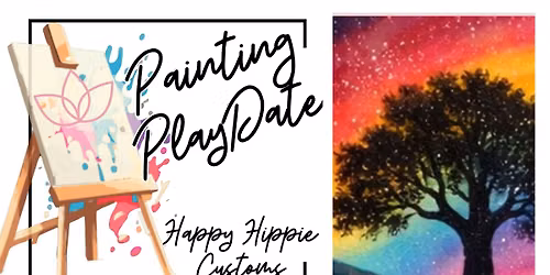 Shadow Tree Painting PlayDate