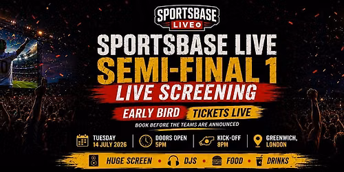 World Cup Fan Park: Semi-Final 1 Live Screening | 14 July, London
