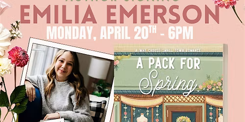 Signing: Emilia Emerson & B.L. Brown Signing Event 4\/20