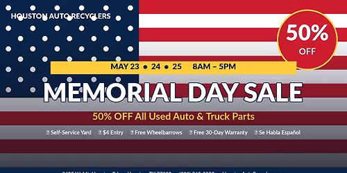 Memorial Day Sale \u2014 50% OFF All Auto & Truck Parts