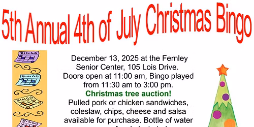 Christmas Bingo Fundraiser