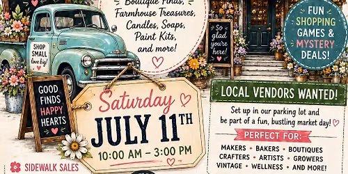 Sidewalk Sales & Pop-up Market @ By A Thread