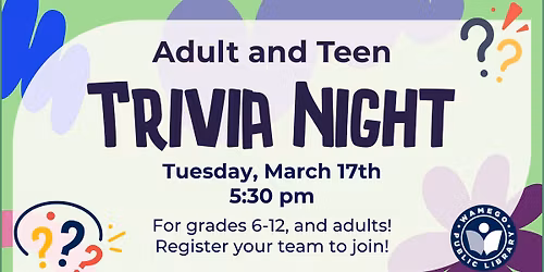 Adult and Teen Trivia Night