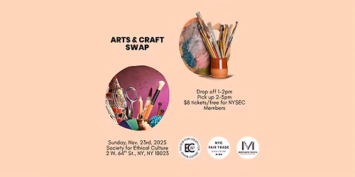 VOLUNTEERS NEEDED! Arts & Crafts Supply Swap.