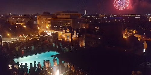 July 4th Fireworks at the Embassy Row Rooftop: Open Bar, Dinner, Live Music