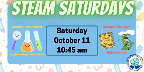 October STEAM Saturday - Fairy Tales