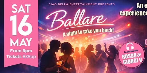 Ballare - An elegant night for over 40's