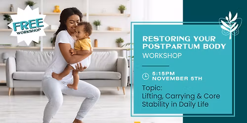 Lifting, Carrying & Core Stability in Daily Life Workshop