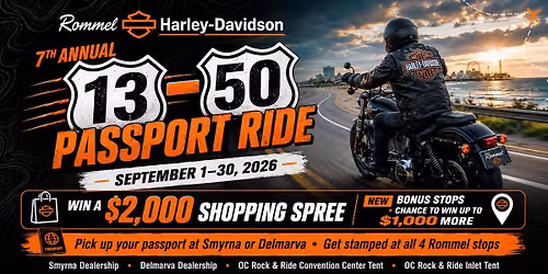 7th Annual 13-50 Passport Ride | Rommel Harley Davidson