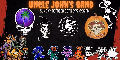 Courtyard Pre Halloween Sunday Concert w\/ Uncle John\u2019s Band @ the Witch 10\/26 5:15pm