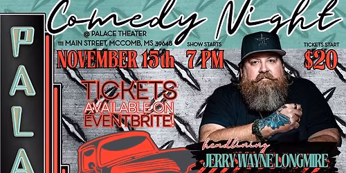 Truck + Car Show w/ special guest Jerry Wayne Longmire!