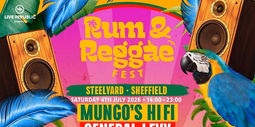 Rum & Reggae 2026 | SteelYard, Sheffield