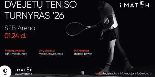 iMATCH dvejet\u0173 turnyras \u201826 \/ Seb arena