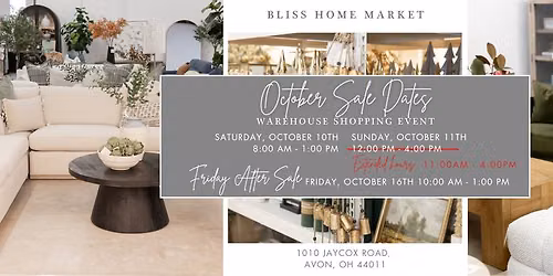 October Sale - Saturday Event
