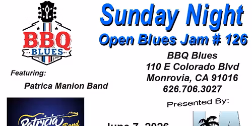 LABS Jam no 126 at BBQ Blues as part of First Sunday Blues Jam - June 7th, 2026