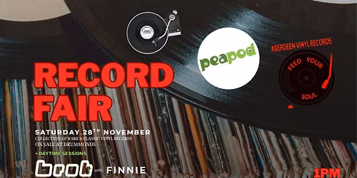 Record Fair at Drummonds : Classic, Rare & Interesting Vinyl + Daytime Sessions BRUK w\/ Finnie 