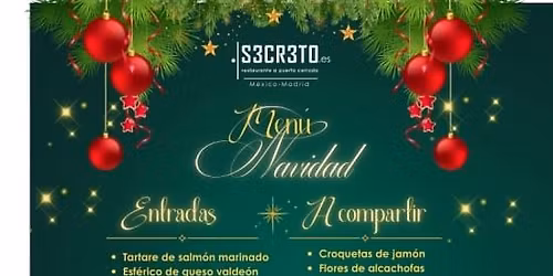 Men\u00fa de Navidad en El S3CR3TO