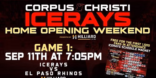 Corpus Christi IceRays Home Opening Weekend - Game 1