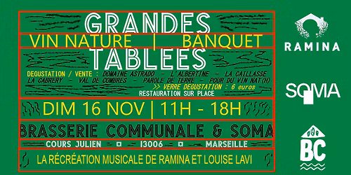 "Cours Julien sur Toiles Cir\u00e9es" Restauration \/\/ Vins Natures\/\/ Musiques