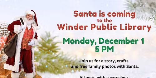 Santa Live @ the Winder Public Library