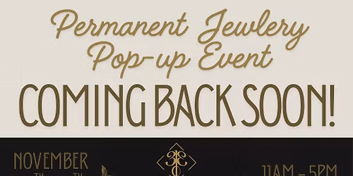 Permanent Jewelry Pop-up Event