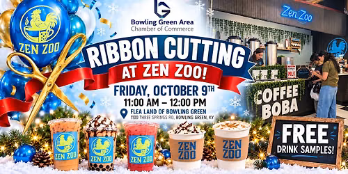 Zen Zoo Coffee & Boba Grand Ribbon Cutting \u2014 Celebrate With FREE Drink Samples!