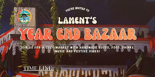 LAMENT\u2019S YEAR END BAZAAR 20\/12 | 10:00 AM \u2013 02:00 AM