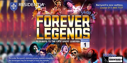 Barnyard Theatre Silverstar - Forever Legends - In Ondersteuning van Residentia Moria -Krugersdorp