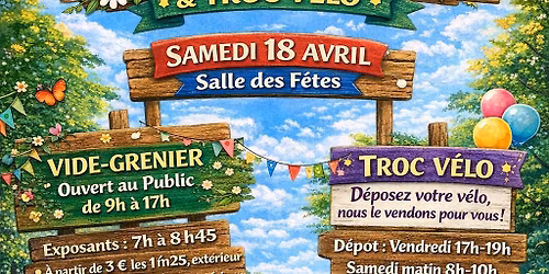 VIDE TA CHAMBRE ET TROC VELO