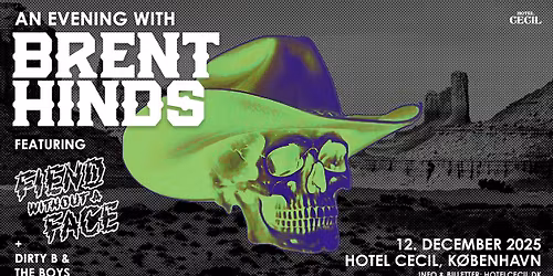 AFLYST Brent Hinds (US) | Hotel Cecil, K\u00f8benhavn