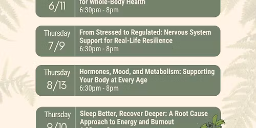 From Stressed to Regulated: Wellness Series #2 with AYA Naturopathic