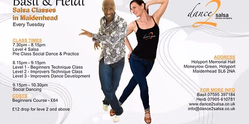 Salsa Classes In Maidenhead Every Tuesday