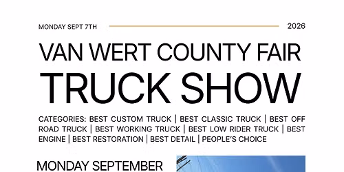 2026 Van Wert Co Fair Truck Show