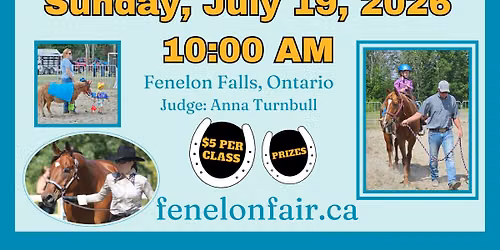 Fenelon Fair Saddle & Miniature Horse Show