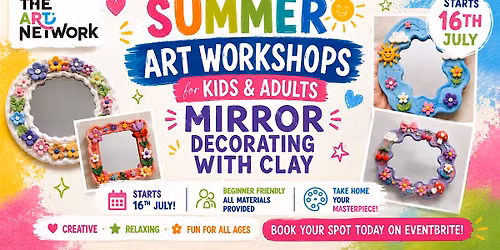 Mirror Decorating with Clay