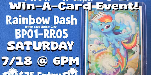 My Little Pony TCG - Rainbow Dash - Prize Card Event