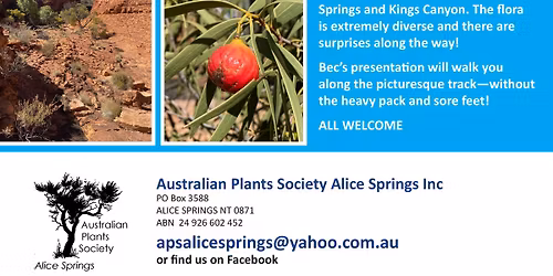 Flora of the Giles Track, Watarrka National Park