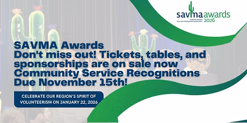 SAVMA Volunteer Awards 2026