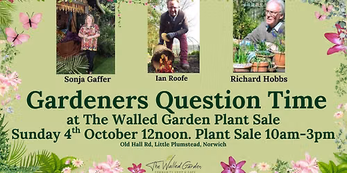 Gardeners Question Time & Huge Plant Sale