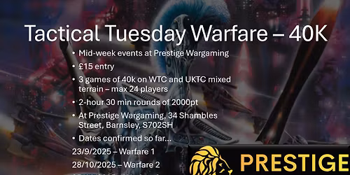Tactical Tuesday Warfare 3