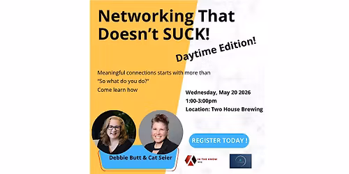 Networking That Doesn't Suck - Daytime!