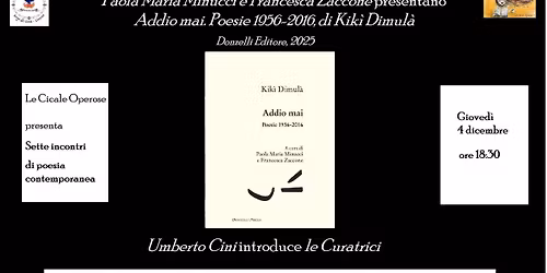 Sette incontri di poesia contemporanea. 6 - Kik\u00ec Dimul\u00e0