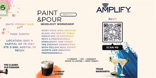 PAINT & POUR NETWORKING | Mixology workshop [Real Estate]