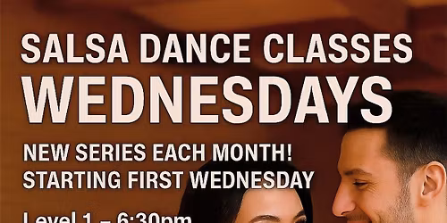Wednesday - Salsa Dance Classes - Nov 2025 Week #4of4