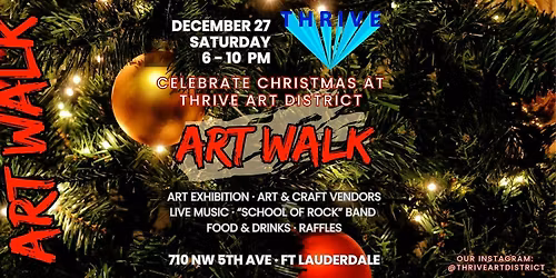 Christmas Art Walk at the Thrive Art District