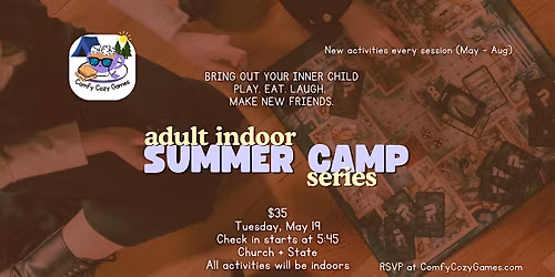 Adult Summer Camp Indoors